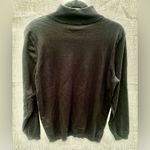 Talbots Women  Mock Neck Long Sleeve Cotton Blend Black Stretch Turtleneck Sz XL Photo 5