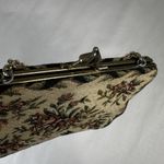 Vintage West Germany Purse Handbag Walborg Floral Tapestry Bronze Chain Princess Photo 2