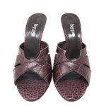 HYPE leather wedge slides, size 7.5 Photo 4