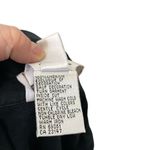 Talbots  100% Irish Linen Embroidered Lace Button Front Shirt Black size Large Photo 5