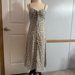 AUW Green Floral Midi Dress Size Medium Photo 10