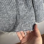 Polagram Bone Polgram by Wellmade Inc.Gray Woven Schacket frayed hems Button down Size M Photo 7