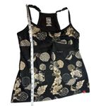 The North Face Black Cream Floral Athletic Activewear Tank Top Size medium Photo 5