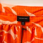 Who What Wear NWT Orange Palm leaf Balloon Long Sleeve Dress Sz XS. Photo 6