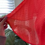 Leslie Fay Orange Tiered Ruffle Dress Knee Length Size 10 Photo 6