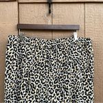 J.Crew Womens Pants Beige Tan Leopard Cotton Linen Print Joggers Pull On Size 20 Photo 4
