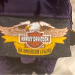 Harley Davidson Women's Sheer /velvet angel wings Purple Blouse size XL Black Photo 6