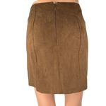 Abercrombie & Fitch Womens Brown Faux Suede Mini Straight Pencil Skirt Size XXS Photo 2