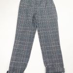 Parisian NWT  Tall Dress Pants Women Size 6 Plaid Gray and Blue Skinny Photo 0