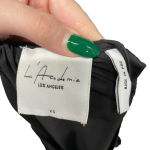 L'Academie  Black Cold Shoulder Satin‎ Long Sleeve Top Size XS Photo 6