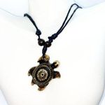 Boutique Boho Sea Turtle Leather Cord Necklace Photo 0