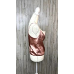 Nasty Gal Light Pink Satin Cowl Neck Cami Tank Top Blouse Women's Size 4 Photo 3