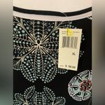 Max edition  Dress in Black with Light Green & Orange Abstract Design Size XL NEW Photo 4