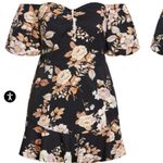 City Chic NWT Plus size S 16 Black Aria Floral Off Shoulder Fit n Flare Dress Photo 1