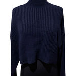 ZARA  women's high neck cropped knit sweater size S Photo 0