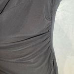 Tiana B  black cowl neck ruched sides black dress size XL petite Photo 3