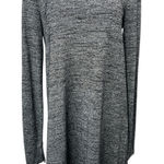 Gap  Women's Gray Knit Long Sleeve Crew Neck Mini Tunic Shift Sweater Dress Sz M Photo 0