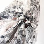 Zimmermann  Silk Floral Printed Vapour Twist Mini Dress in Silver Photo 6