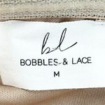 Bobbles & Lace Ruched Sweetheart Neck Strapless Mini Dress Taupe Brown Medium Photo 3