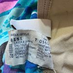 Sun Streak Vintage 1970s Blue Floral One Piece Bathing Suit Swimsuit Size 6 Photo 15