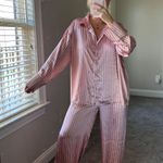 Boohoo Satin Pinstripe Pajamas Photo 0