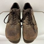 Arizona Jean Company ARIZONA Vintage 2000s Brown Leather Suede Lace Up Casual Bowler Oxford Sneakers Photo 4