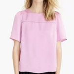 J.Crew 365 Womens Hammered Satin Top Blouse Orchid Pink Sz 8 Work Office Classic Photo 0