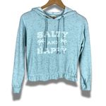 SALTY & HAPPY Beach Hoodie NWT XL Blue Photo 2