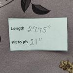 Hilary Radley  Light Purple Floral Blouse Size Medium Mauve Floral Top Photo 10