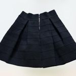 Devlin NWOT  Deep Black Women's Size XS Textured Stretch A-line Pleated Skirt Photo 1