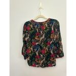Johnny Was Workshop Floral Embroidered Blouse Bohemian Top Tunic Size S Photo 2
