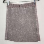Vintage Havana Gray Mini Skirt NWT Size Medium Gray Distressed Dye Skirt Photo 3