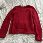 Tommy Hilfiger  Large Red V-Neck Sweater Photo 3