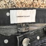 Current/Elliott Black & White Polka Dot Skinny Jeans Designer Denim Size 27 Photo 1