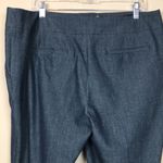 Loft  Women’s Knit Navy Blue Modern Skinny Ankle Career Office Trouser Pants Photo 7