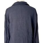 Topshop Blouse Lace-Up Front Long Sleeves Lightweight Linen Blend Black W 6 NWT Photo 5