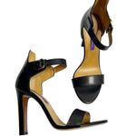 Ralph Lauren Collection Darcia Calfskin Sandal heels Sz 37.5 black Photo 8
