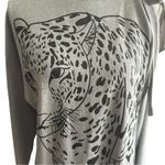 Soho  NEW YORK & COMPANY Gray Animal Print Sweater Dress Photo 1