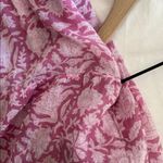 Dolma Boho Midi Dress Floral Tassels Size Small Pink Photo 8