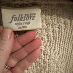 Taylor Swift Folklore Plus Cardigan Silver Star Cream Swiftie L/2XL Photo 2