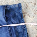 Vintage Collectible Classics Slip Skirt Navy Medium Blue Photo 4
