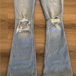 Hollister  Light Blue Flare Jeans with Ripped Knees Photo 3