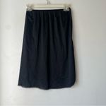 Vanity Fair Vintage 80s  Black Lace Trim Side Slit Slip Skirt S Photo 3
