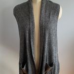 Ellen Tracy Long Sweater Vest- Black and White Mix- Size 1X Photo 0