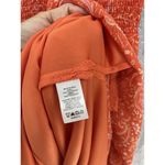 1. State  Women's Maxi Dress Orange Tiered Sleeveless Size XS Keyhole Smocked Photo 3