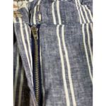 Hatley Women Blue White Paper Bag Pants Beach Stripes Wide Leg Pants Belted XL Size undefined Photo 3