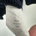 Vince Black Linen V Neck Mesh Knit Sweater Top Long Sleeves Women's XS Photo 5