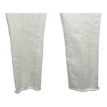 Paige  Cindy Crisp Crop White Jeans Raw Hem High Rise Denim Women Size 24 Photo 3