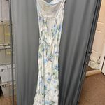 Bec & Bridge Corrine Watercolor Split Maxi Dress Women's 10 White Sleeveless A02 Photo 9