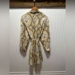 H&M  boho tunic mini dress with macrame shell belt sz large Photo 4